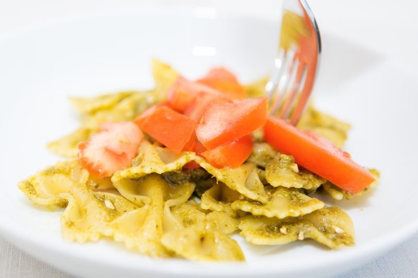 Ricetta: farfalle tricolore